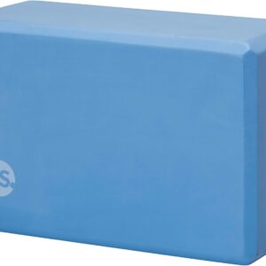 POPSUGAR Yoga Block (Solid, Periwinkle, 4” x 6” x 9”), Lightweight Foam Block for Deep Stretches, Supportive Workout Sessions, Must-Have Yoga Essentials & Gym Accessories for Women and Men