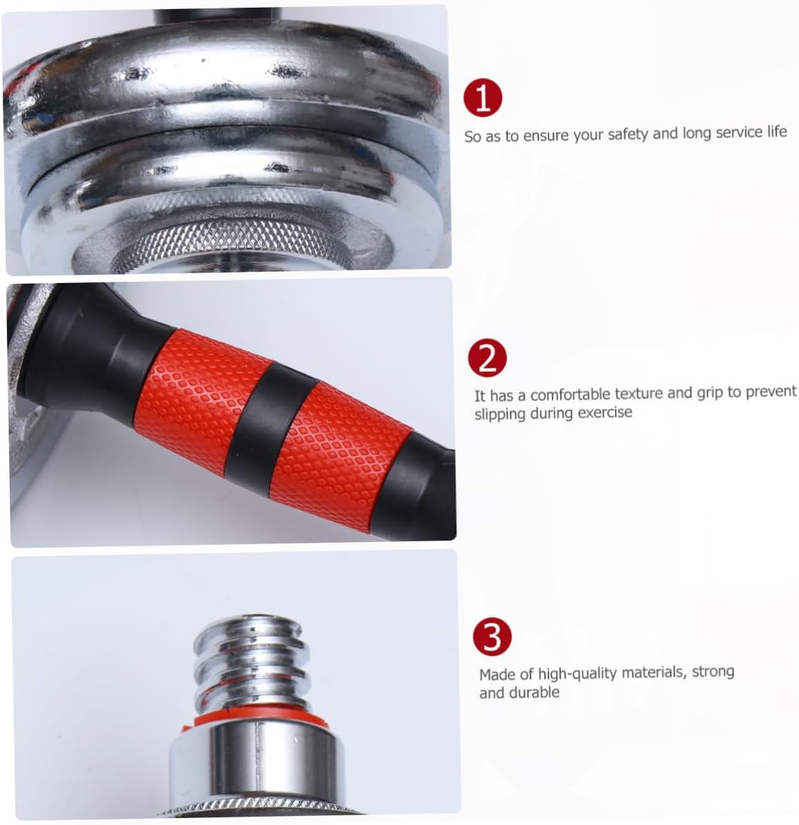 1Pair Durable Electroplated Dumbbell for Home Fitness Skid Grip Solid Portable Storage Box Included Exercise Equipment for Strength Training - Image 6