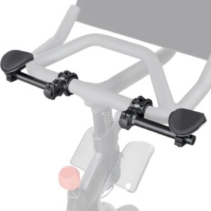 CyclingDeal Handlebar Arm Rest for Exercise Bikes | Sturdy & Durable Aluminum Alloy Aero Pads w/Padded Soft Sponges for Indoor Bicycles | Comfortable Armrest Bars for Enhanced Ride | Fits Most Models