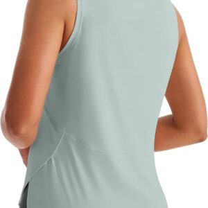 JOYSPELS Ice Silk Workout Tank Tops for Women Cool-Dry Sleeveless Loose Fit Yoga Shirts Athletic