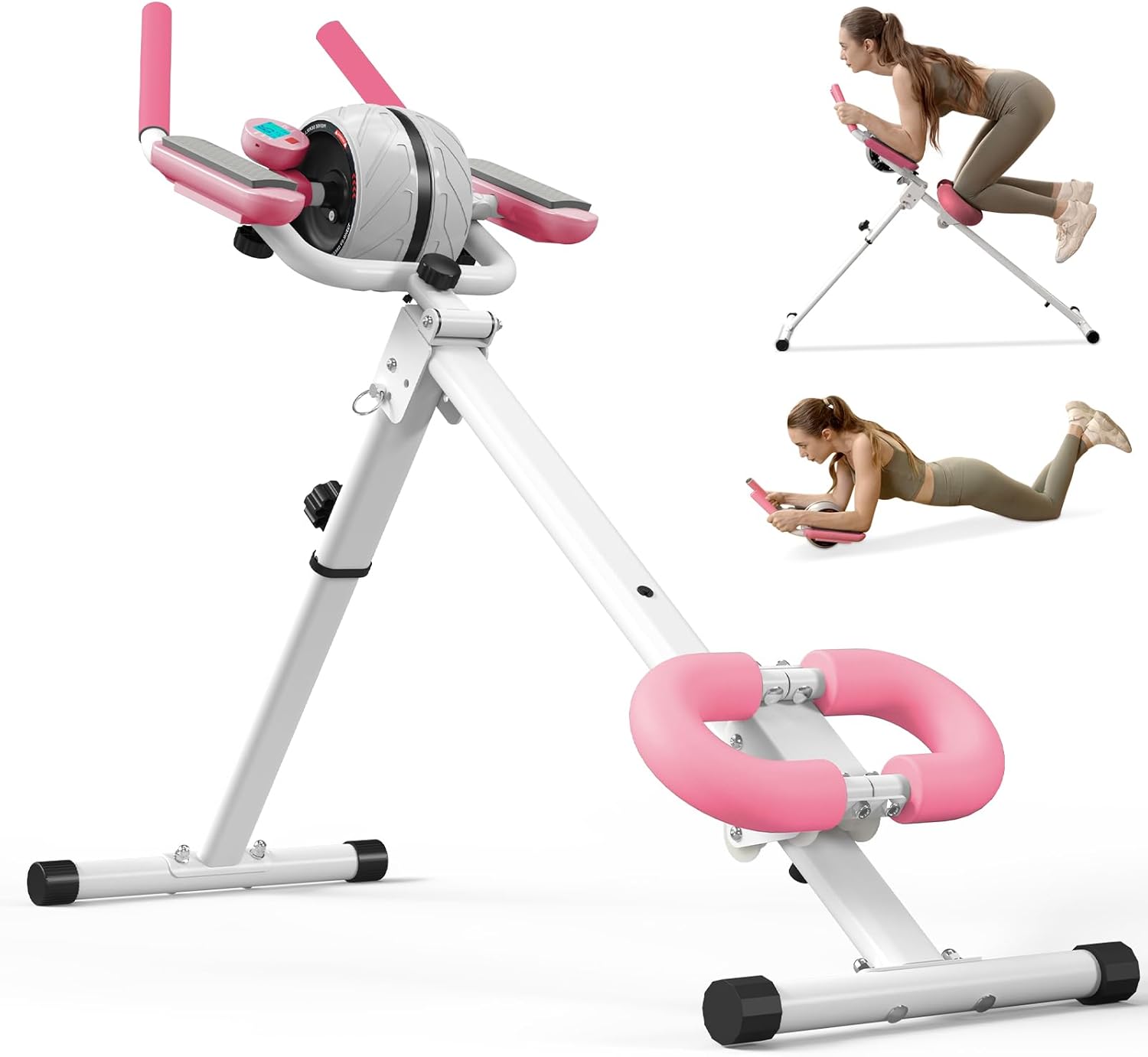 PAETA Ab Machine, Ab Workout Equipment for Home Gym, Ab Trainer Machine for Abs Workout, Foldable, Knee Protection, Strength Training Exercise Equipment for Body Shaping