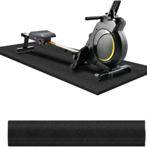 Treadmill Rowing Machine Mat for Carpet Floors 84×36,Adapted to Yosuda Rowing Machine,1/4 Thick Mat for Hardwood Floors, for Under Treadmill on Carpet,Exercise Equipment Mat,Noise Shock Absorption