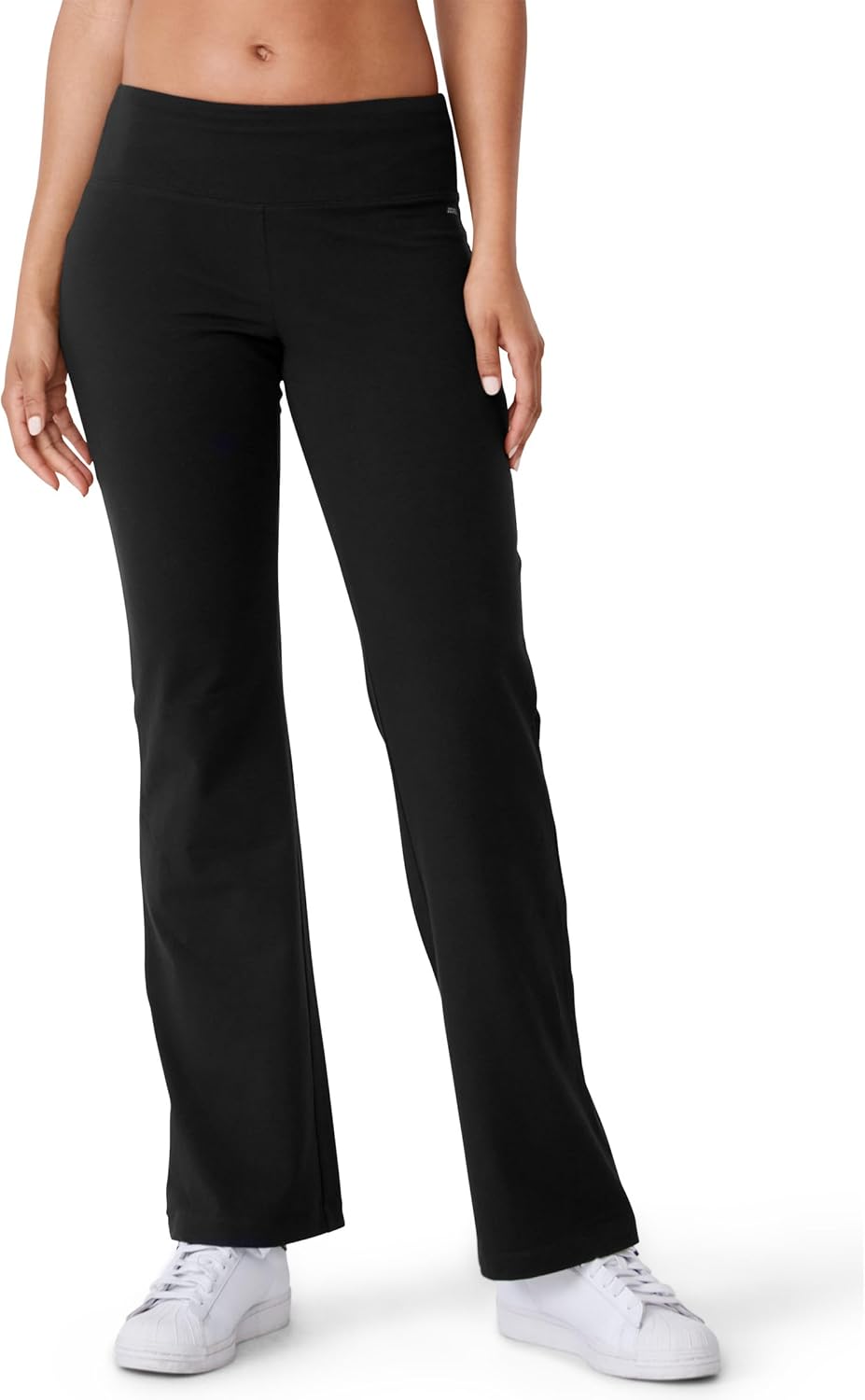 Jockey Women's Active Cotton Stretch Slim Bootleg Yoga Pants