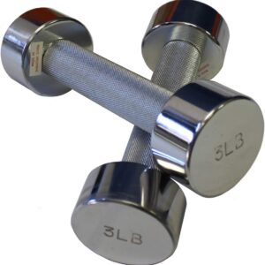 Ader Chrome Beauty Dumbbell Set 3, 5lb