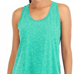 ICTIVE Workout Tops for Women Loose Fit Racerback Mesh Backless Muscle Tank Running Shirts