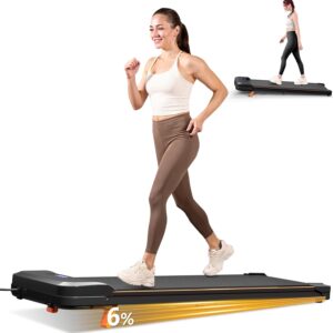 Walking Pad with Incline, Under Desk Portable Foldable Treadmill for Home Office, Walking Pad 4 in 1 for Walking Running, 2.5HP Compact Small Treadmill with Remote Control