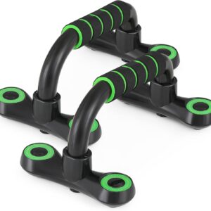 MADOG Portable Push-Up Bars with Cushioned Foam Grip – Non-Slip Pushup Handles for Home Fitness, Supports Up to 330 lbs, Black