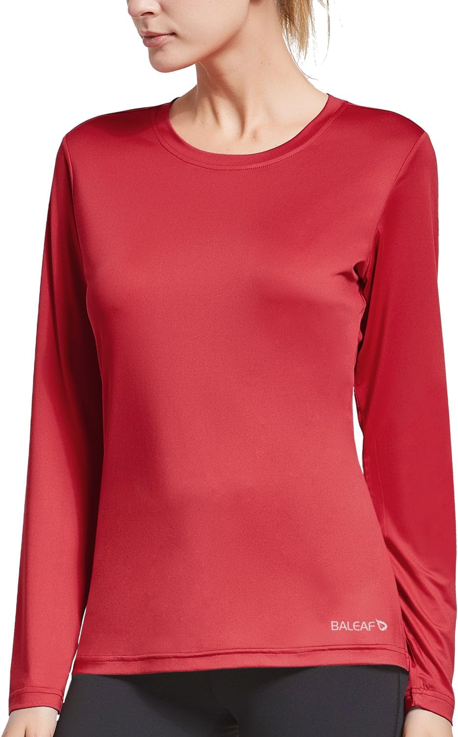 baleaf Long Sleeve Workout Tops for Women Running Athletic Shirts Active Quick Dry Lightweight Moisture Wicking - Image 2