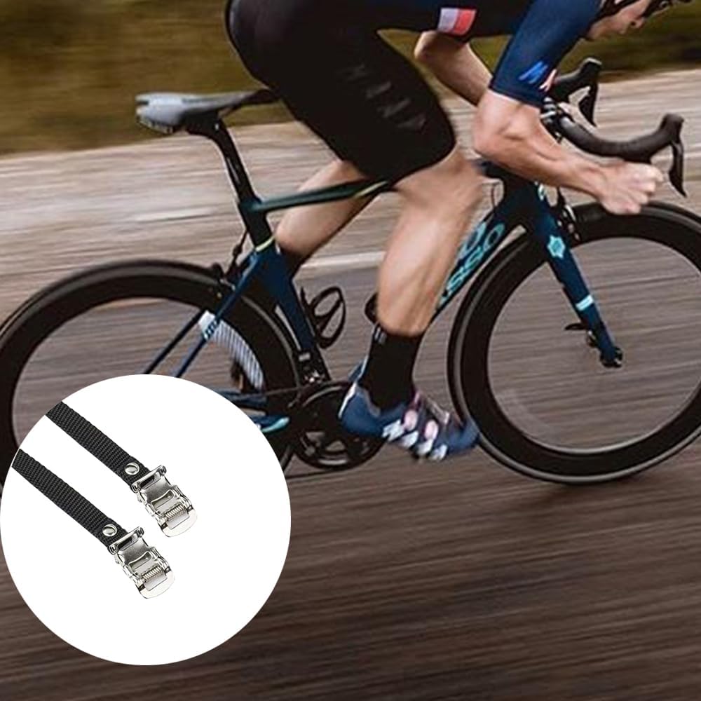1 Pair Bike Pedal Straps,Universal Replacement Foot Pedal Straps for Bicycles or Exercise Bike Spin - Image 6
