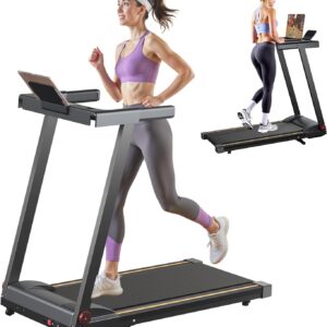 Treadmills for Home, 4-in-1 Foldable Treadmill with Incline, 300 LBS Capacity Running Treadmills for Home Small Spaces with Handles, 3.0 HP Folding Treadmill with Smart APP