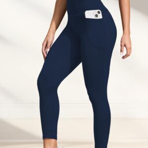 Buttery Soft Leggings with Pockets, High Waisted Tummy Control No See Through Workout Yoga Pants for Women