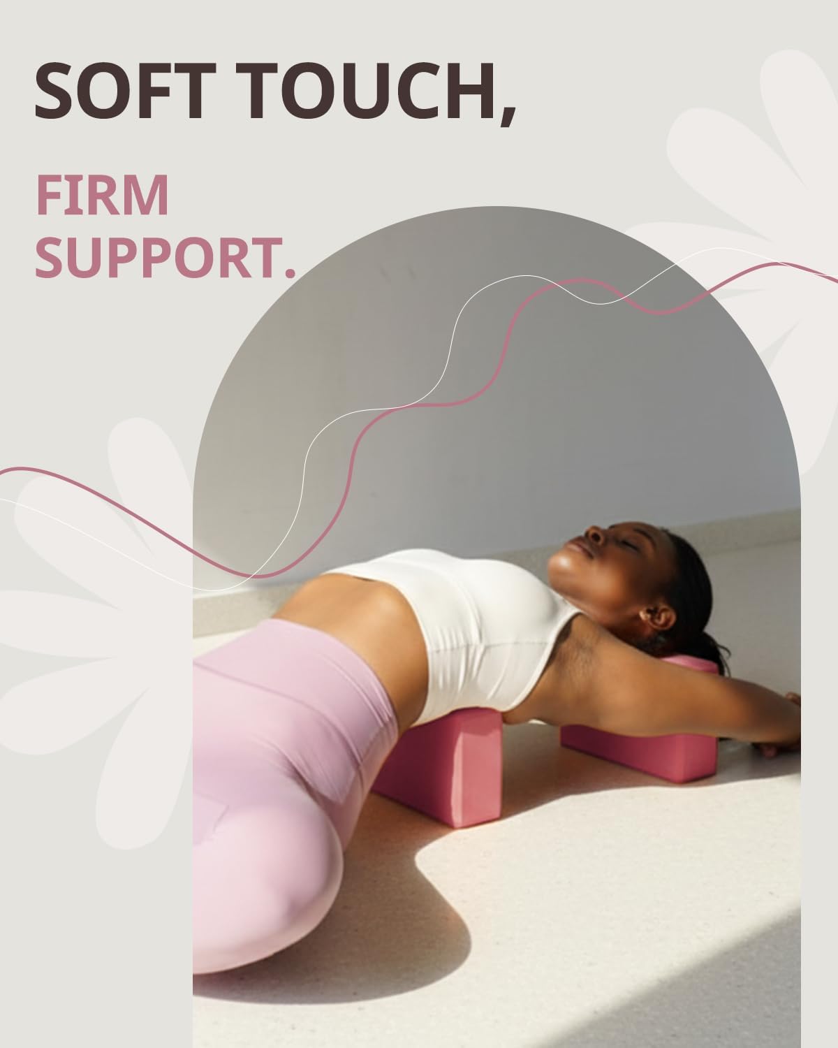 Trideer Yoga Blocks 2 Pack, Soft Non-Slip Foam Blocks with Beveled Edges for Alignment and Stretching in Yoga, Pilates, and Dance - Supportive, Lightweight, Odor Resistant, Latex-Free - Image 6
