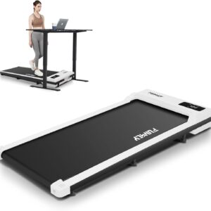 Under Desk Walking Pad for Home Office – 2.5 HP Portable Treadmill With 300 lb Capacity, Compact Jogging Running Machine, Remote Control and LED Display