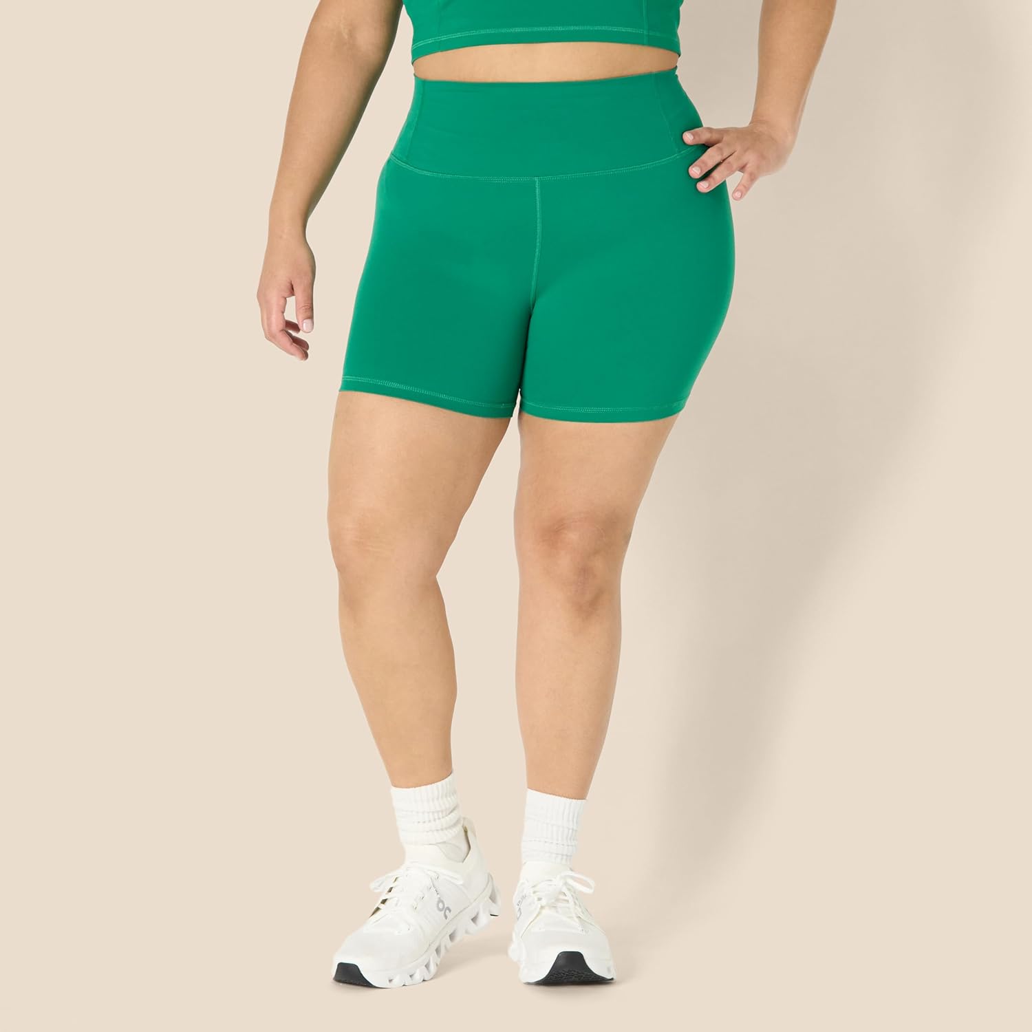Amazon Essentials Women's Active FormFlex Buttery Soft High Waist Yoga Biker Shorts - Image 6