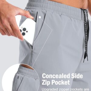 Aolesy Men’s 5”/7” Running Shorts Quick Dry Workout Gym Shorts with Pockets, Tennis Training Athletic（Linerless & Liner）