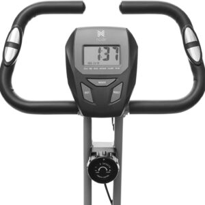 Indoor Cycling Bike – Folding, Upright Stationary Exercise Cycle with Magnetic Resistance