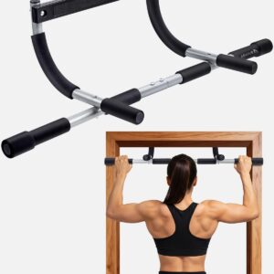 Abahub Home Pull Up Bar – Doorway Mount for Apartments | 440lb Heavy-Duty Strength Trainer | Multi-Grip Space Saver