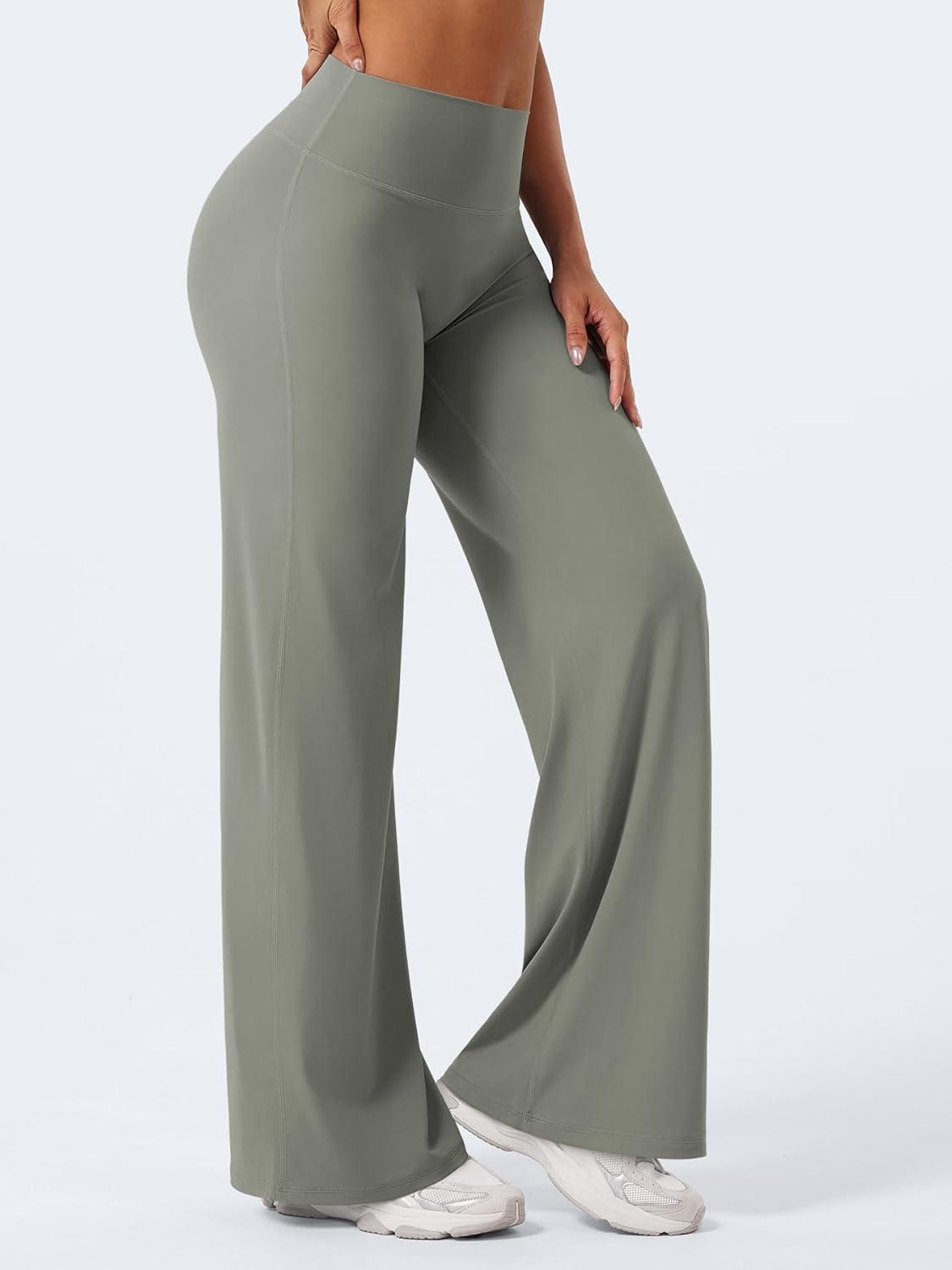 YEOREO Workout Leggings Womens No Front Seam Straight Leggings 29"/ 31.5"/ 33"/ 35" High Waist Buttery Eddiy Gym Yoga Pants - Image 8