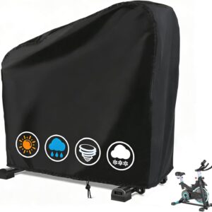 Exercise Bike Cover,Upright Cycling Cover Stationary Bike Covers Outdoor Storage Waterproof Dustproof Bicycle Cover Well-Suited for Indoor and Outdoor Fitness