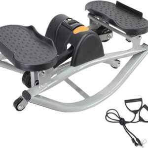 Lateral Rocking Stepper | Rock Stepper Side to Side | Portable Fitness Steppers Workout Machine for Legs & Glutes | Compact Low Shock Sides Steppers Machine for Exercise at Home