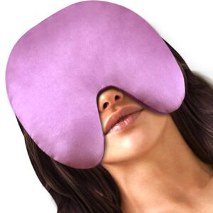 Sinus Face Mask Heated for Headache，Dry Eyes, Migraine, Sinus Pressure Relief, Warm Cold Compress, Lavander Eye Pillow Weighted for Relaxation, Sleep, Yoga, Microwavable Eye Heating Pad