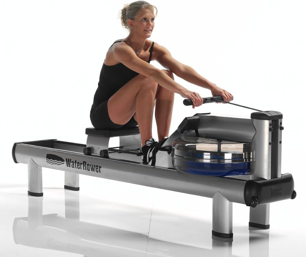 WaterRower M1 Rowing Machine with S4 BLE Monitor | USA Made Water Rower | Original Handcrafted Erg Row Machine for Home Use & Gym - Image 3