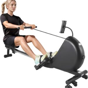 Home Water Rowing Machine – 380 LBS Weight Capacity. Digital Monitor Tracks Workout Data, Ergonomic Seat Ensures Comfort. App-Enabled for Guided Training
