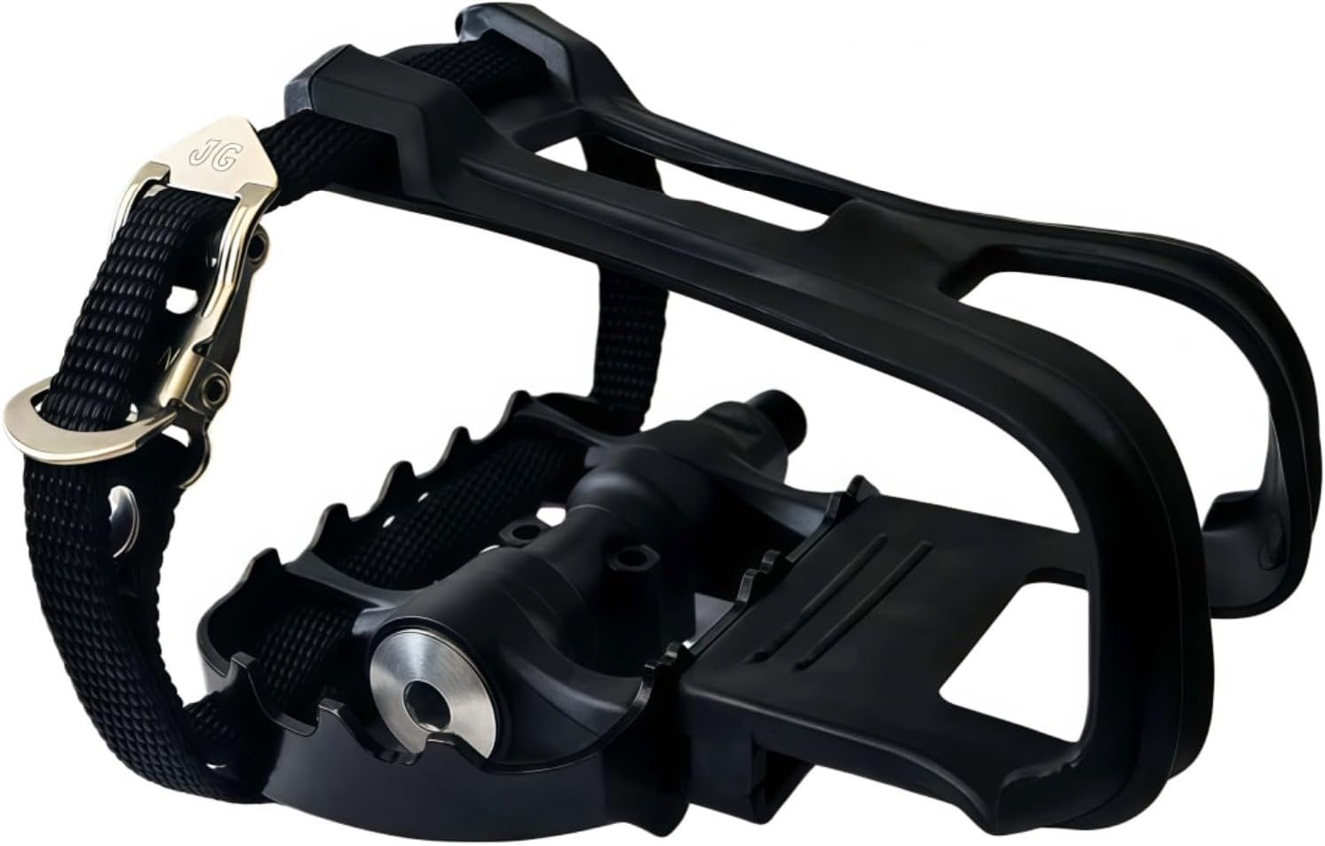 YBEKI Professional Bike Pedals with Adjustable Toe Clips & Straps | Dual Sealed Bearings for 360° Smooth Ride | Lightweight Alloy-Composite Pedals for Spin, Peloton, Schwinn, Road & Mountain Bikes - Image 5
