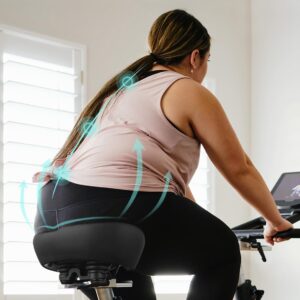 Extra Oversized Bike Seat Cushion for Peloton Bike & Bike+, Comfort Bicycle Seat Replacement for Men Women, Wide Bike Saddle Compatible with Peloton Accessories, Exercise, Electric, Cruiser Bikes