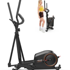 YOSUDA Foldable Elliptical Machine Only 2 sq ft, 15IN Stride Folding Elliptical for Home, Elliptical Exercise Machine Folding, Elliptical Cross Trainer with 16 Magnetic Resistance Levels