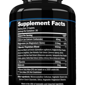 Prime Labs Night Duty – Nighttime Testosterone Booster & Sleep Support – PM Rest & Muscle Recovery Supplements – 60 Count