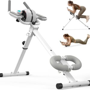 PAETA Ab Machine, Ab Workout Equipment for Home Gym, Ab Trainer Machine for Abs Workout, Foldable, Knee Protection, Strength Training Exercise Equipment for Body Shaping