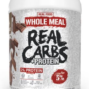 5% Nutrition Rich Piana Real Carbs + Protein | Clean Mass Gainer Meal Replacement Protein Powder | Carbohydrate for Pre Workout/Post-Workout Recovery Meal | 3 lb, 20 Srvgs (Chocolate)