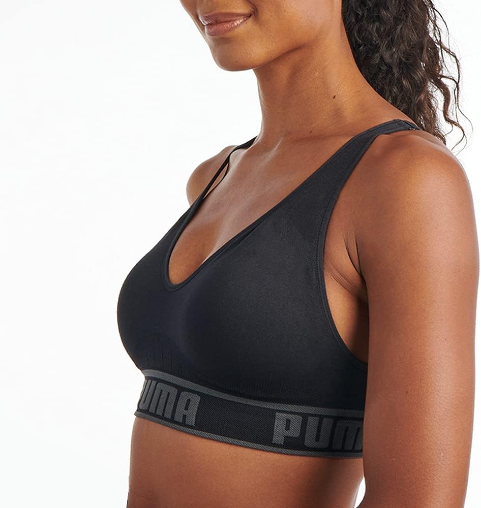 PUMA Women's Seamless Padded Sports Bra - Image 3