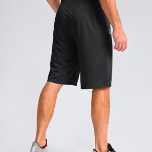G Gradual Men’s Athletic Shorts with Pockets 11″ Long Basketball Shorts Lightweight Quick Dry Gym Workout Shorts for Men