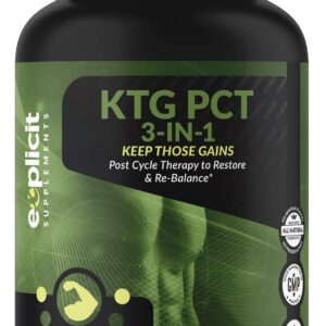 eXplicit Supplements Keep Those Gains PCT 3-in-1 – Post Cycle Therapy – 60 Capsules