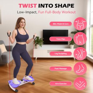EPHESPORT Waist Twisting Machine, Ab Twister for Home Workout, Twister Board for Exercise, Full Body Slimming & Core Training, Twist Machine for Weight Loss, Compact Home Exercise Equipment