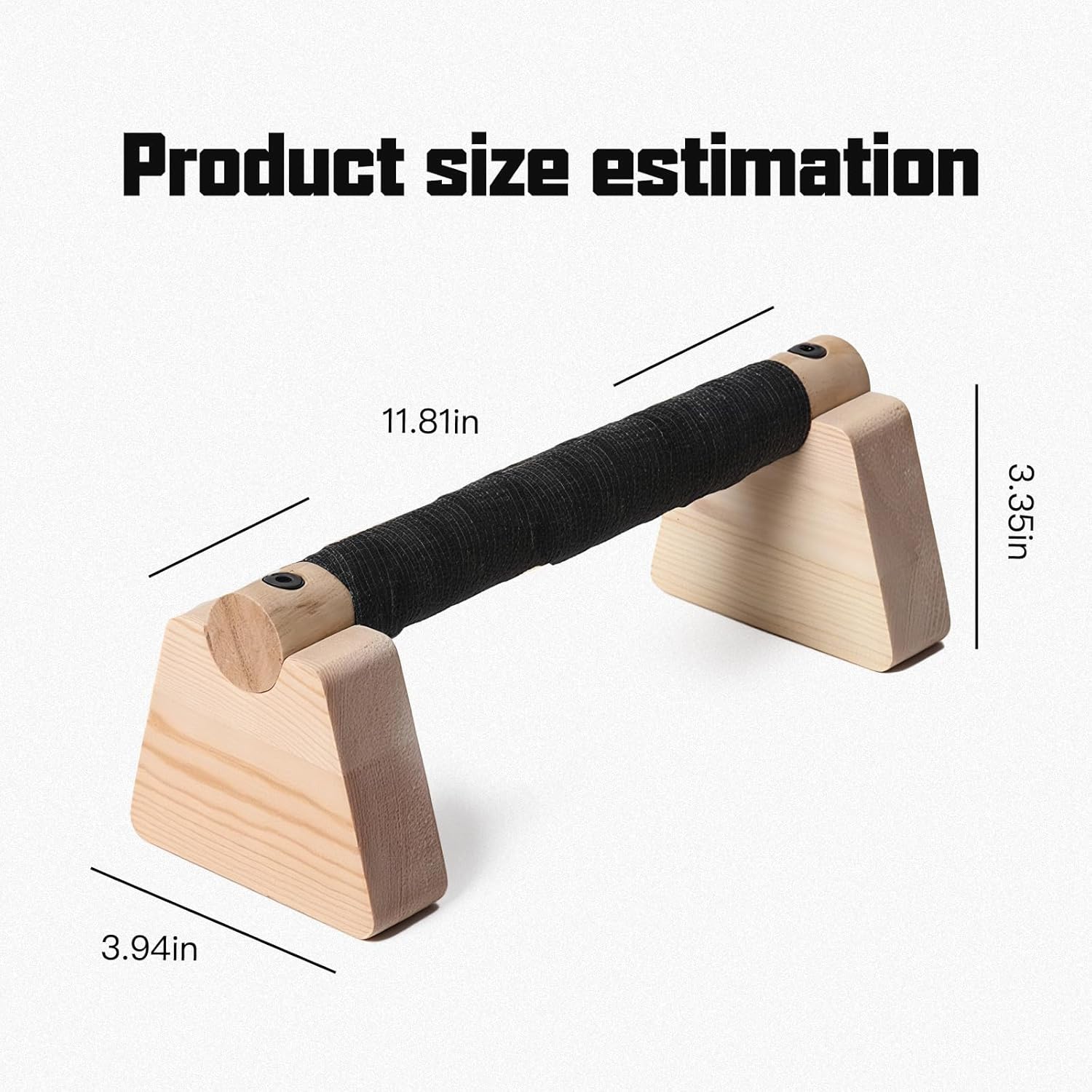 1 Pair Wooden Push Up Bar,For Home Parallettes Bars,Calisthenics Bars,For Fitness Handstand Training, Push-up Handles. - Image 2