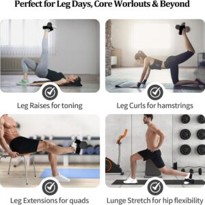 Dumbbell Foot Attachment for Leg Workout, Extension Monkey Foot Dumbbell Attachment Straps for Gym Trainer and Beginners Dumbbell Ankle Strap for Fitness Training