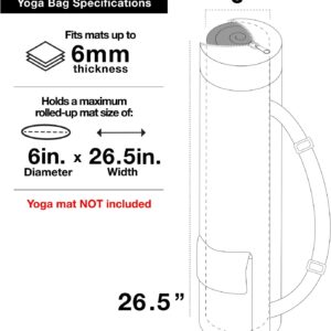 FIT SPIRIT Exercise Yoga Mat Gym Bag with 2 Cargo Pockets
