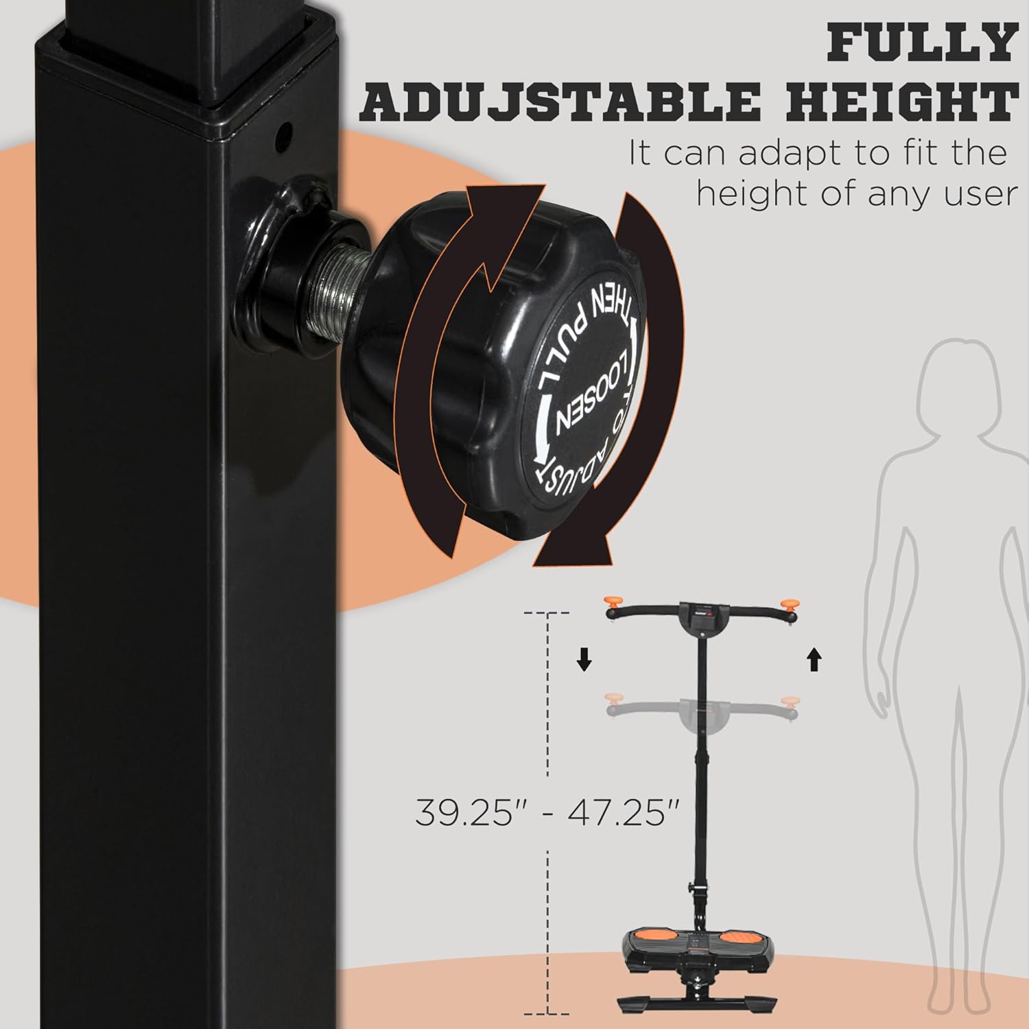 Soozier Foldable Ab Twister Board for Waist Trimming with Screen Showing Time, Calories, Ab Workout Equipment for Women and Men, Core Fitness Training Ab and Butt Workout Equipment - Image 3