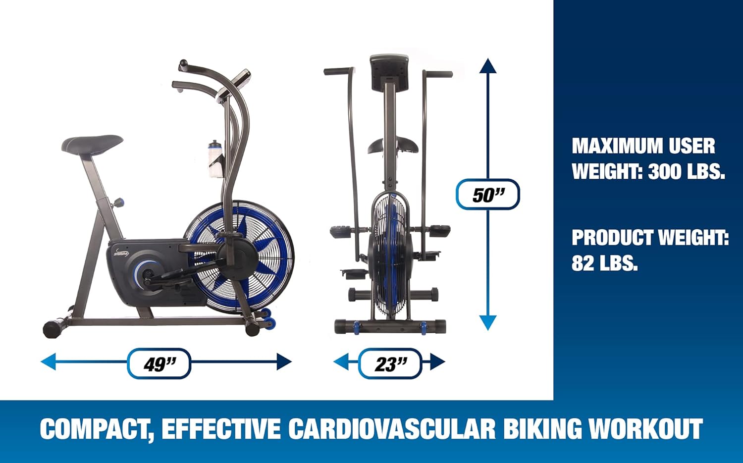Stamina Airgometer Exercise Bike - Smart Workout App, No Subscription Required - Image 2