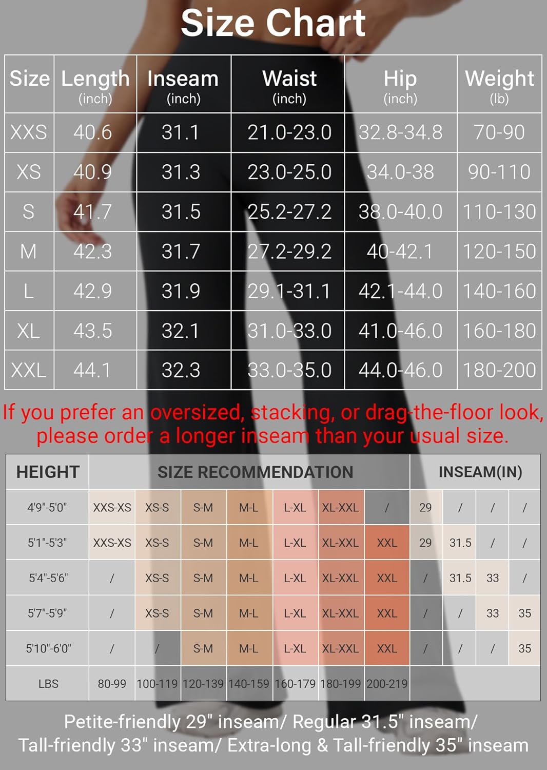 YEOREO Workout Leggings Womens No Front Seam Straight Leggings 29"/ 31.5"/ 33"/ 35" High Waist Buttery Eddiy Gym Yoga Pants - Image 5