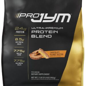 Pro JYM Chocolate Peanut Butter Protein Powder – Whey Protein Isolates, Casein, & Milk Protein, Lean Muscle Building for Men & Women, JYM Supplement Science, 22 Servings