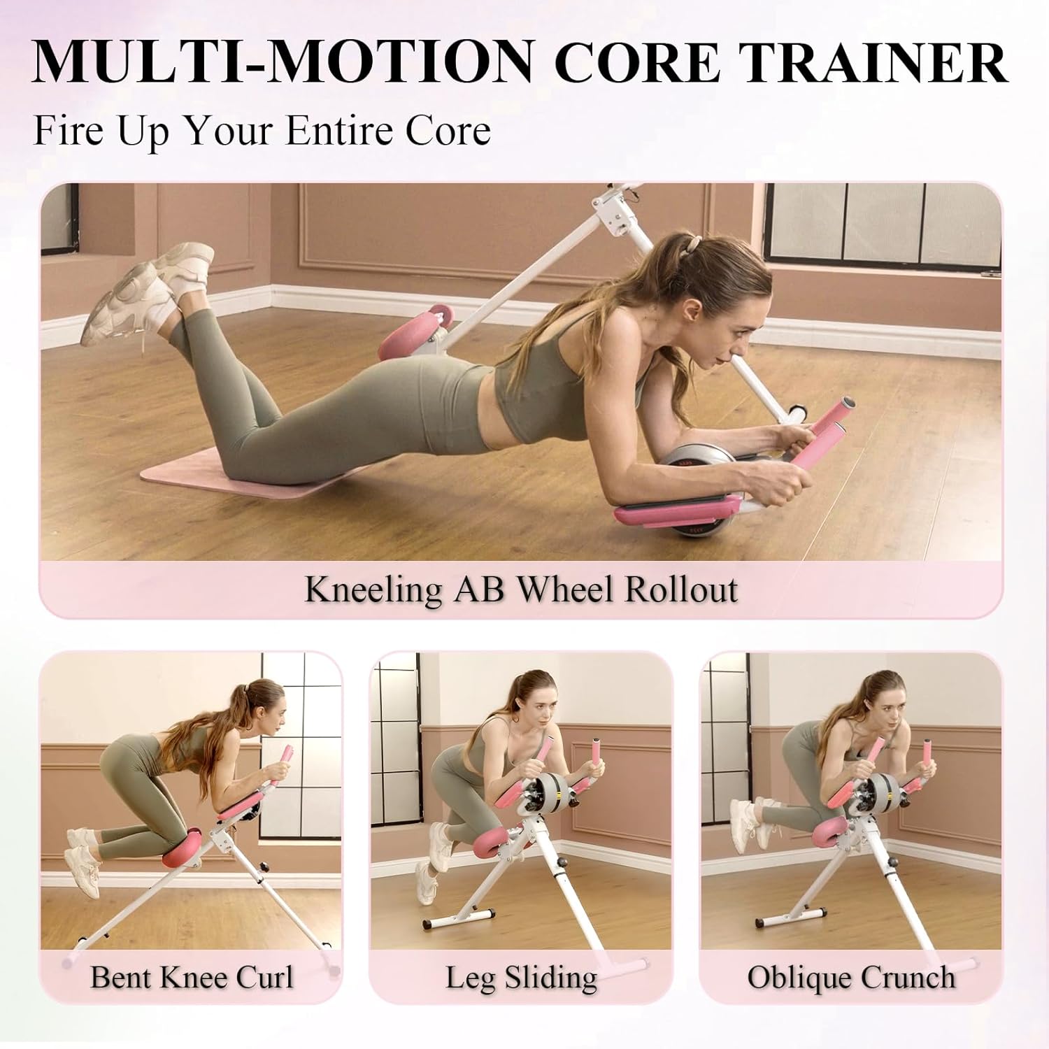 PAETA Ab Machine, Ab Workout Equipment for Home Gym, Ab Trainer Machine for Abs Workout, Foldable, Knee Protection, Strength Training Exercise Equipment for Body Shaping - Image 8
