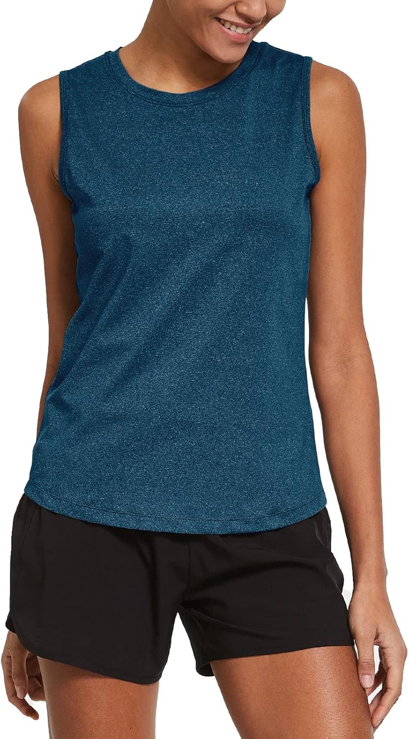 baleaf Workout Tank Tops for Women Sleeveless Running Athletic Loose Fit Yoga Tops Active Shirts Sports Gym Exercise - Image 2