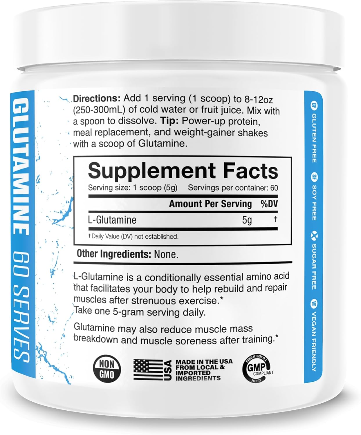 JNX SPORTS, The Curse! Glutamine, L-Glutamine Powder 5g - Support Muscle Recovery, Post Workout, 60 Servings, Unflavored - Image 3
