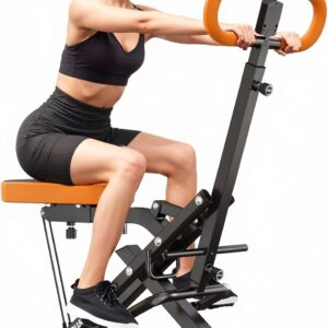 soges Squat Machine for Home, Squat Assist Trainer with Adjustable Resistance, Foldable Rowing Machine, LCD Display, Exercise Assisted Trainer for Glutes Legs Workout