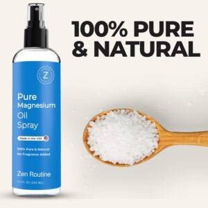 Pure Magnesium Oil Spray 12oz (3-Pack) – USP Grade Topical Magnesium Glycinate for Feet, Body & Muscles – Helps with Leg Cramps, Relaxation & Recovery – Made in USA
