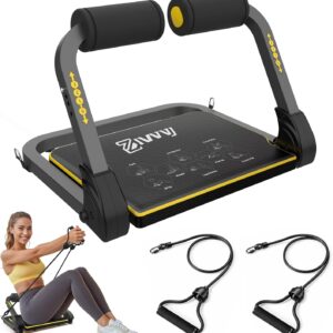 Ab Workout Equipment, Ab Machine for Stomach Workout, Ab Trainer Machine for Home, Sit Up Machine with Resistance Bands and 330 LBS Weight Capacity, Ab Crunch Machine for Home Exercise